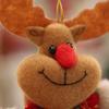 Décoration de noël, 4 pièces, père noël, Elk, ours, bonhomme de neige, poupée, petites pièces suspendues, accessoires d'arbre de noël, ensemble de cadeaux suspendus