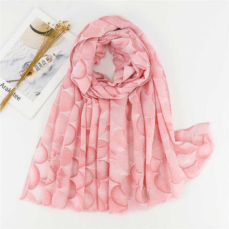 Women Autumn Spain Lovely Polka Floral Tassel Viscose Shawl High Quality Print Wrap Pashmina Stole Bufandas Muslim Hijab Snood