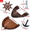 MOC Bricks Dugout Canoe Oar Ship Boat Camp Cabin Pirate Scene Accessory Military Assembled Building Block Accessories Kids Toys