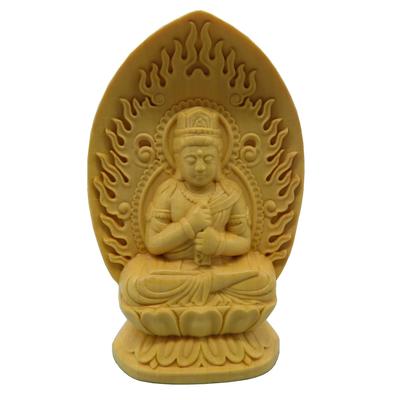 Product Guardian Main Image Wood Carving Mini Buddha Statue No-brand (Dainichi Nyorai)