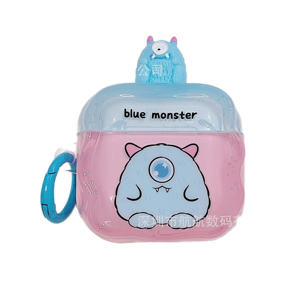 1011 new hair monster doll lying down suitable for airpodspro1 protective case 1st generation 1st generation Apple Bluetooth headset