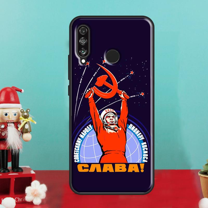 Red Soviet Union USSR Flag For Huawei Nova Y70 Y90 Y60 Y72 Y61 Y91 12s 12i 11i 7i 8i 9 10 SE P60 Pro P30 P40 Lite Case