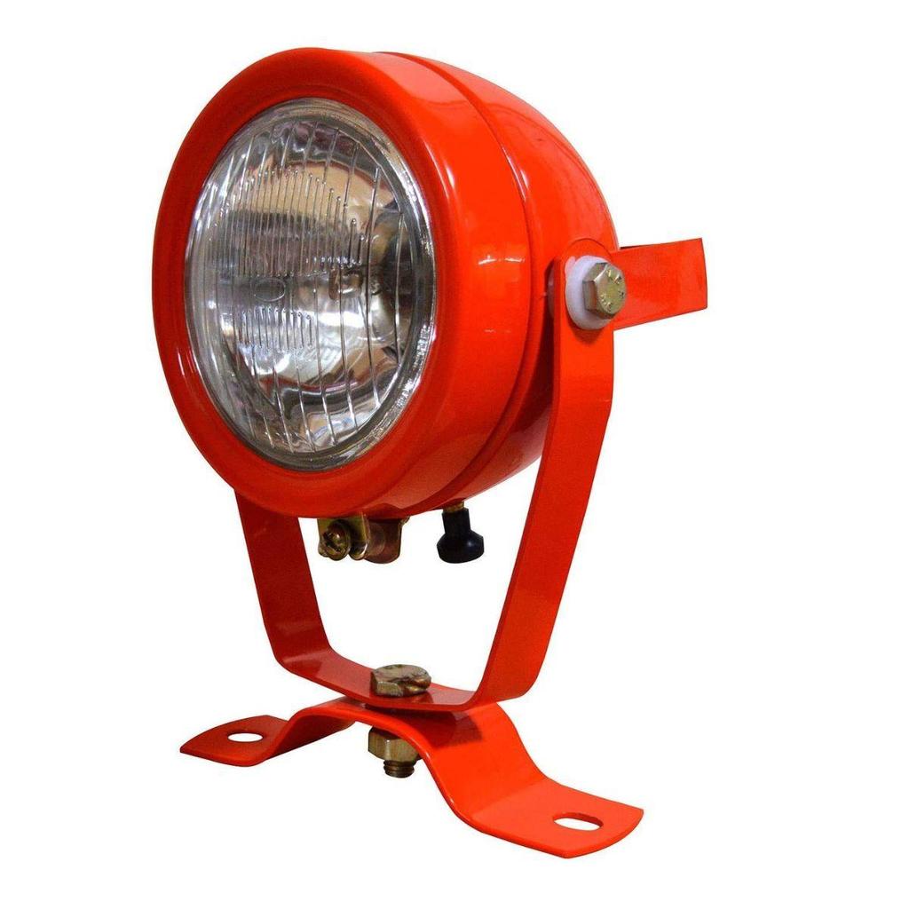 Small Orange Work Lamp Assembly with 12V Bulbs | Suitable for Massey Ferguson Tractor, Other Tractors, Combine, Earthmovers & Heavy Equipment Pack 2