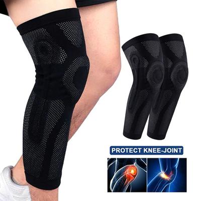 1/2Pcs Unisex Knee Pads Support Sports Lengthen Leg Sleeve Fitness Non-slip Bandage Compression Leg Warmer for Joint Pain Relief