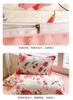 Sleeping Grid Warm Yang Velvet Soft and Comfortable Thick Brushed Print Four Piece Set