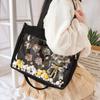 New Japanese canvas pain bag long shoulder strap removable canvas pain bag single shoulder crossbody pain bag baby bag
