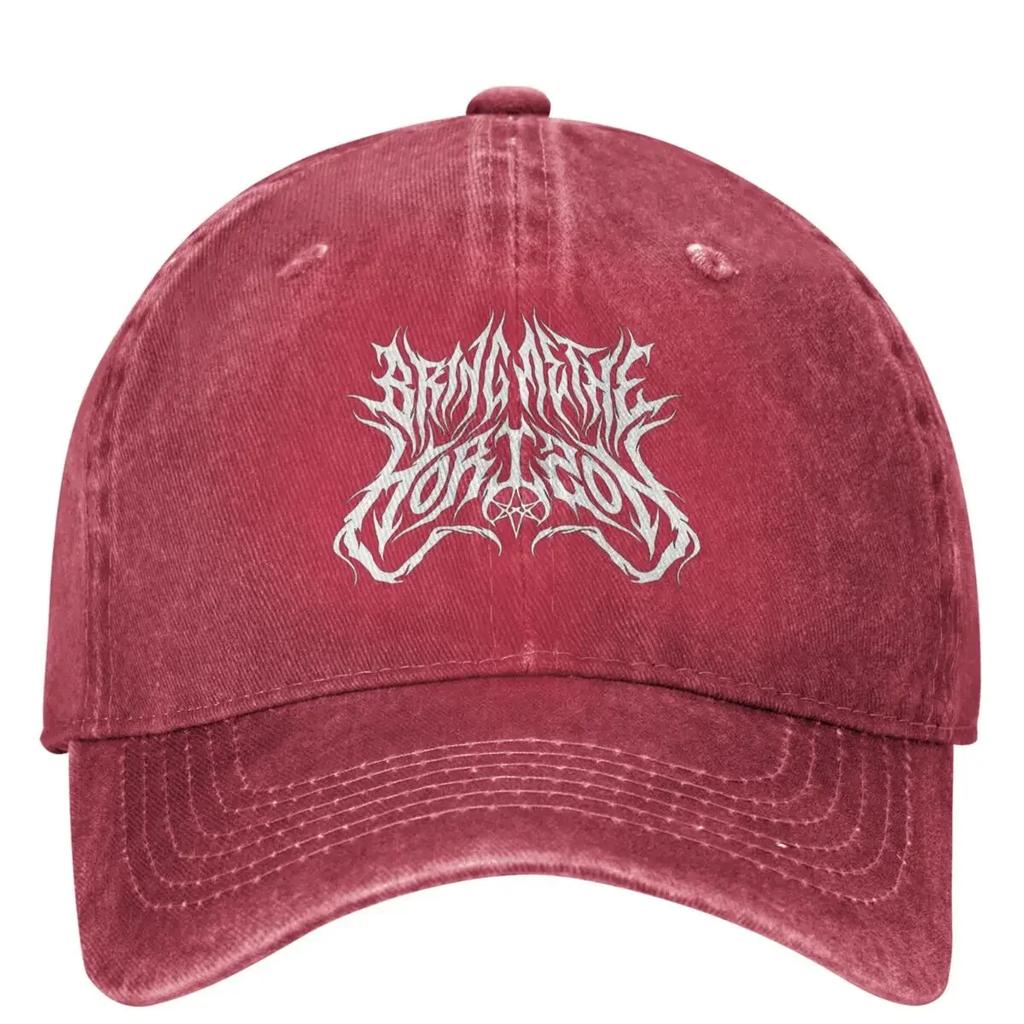 Printed Bonnet BMTH Bring Me The Horizons Brutal Logo  Baseball Cap Rock Music Tennis Skate Trucker Hat Men Adult Sun-Proof Baseball Caps