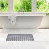 Tapis de bain antidérapant, tapis de douche avec trous de Drainage, ventouses fortes, tapis de salle de bain Design pour la maison