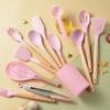 12/14Pcs/Set Eco-Friendly Silicone Kitchenware Set Non-Stick Cookware Set  Cuisine Preparation