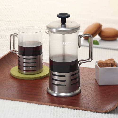 HARIO Bright N Coffee & Tea French Press for 2 People 300ml Made in Japan THJN-2HSV