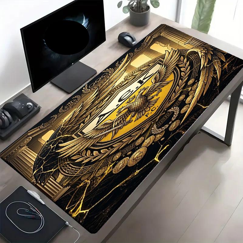 AEK Athens FC Print Mouse Pad, Anti‑Slip Desktop Keyboard Mat, for PC Laptop Gaming Working Daily Use, Cool Festival Surprise Gift