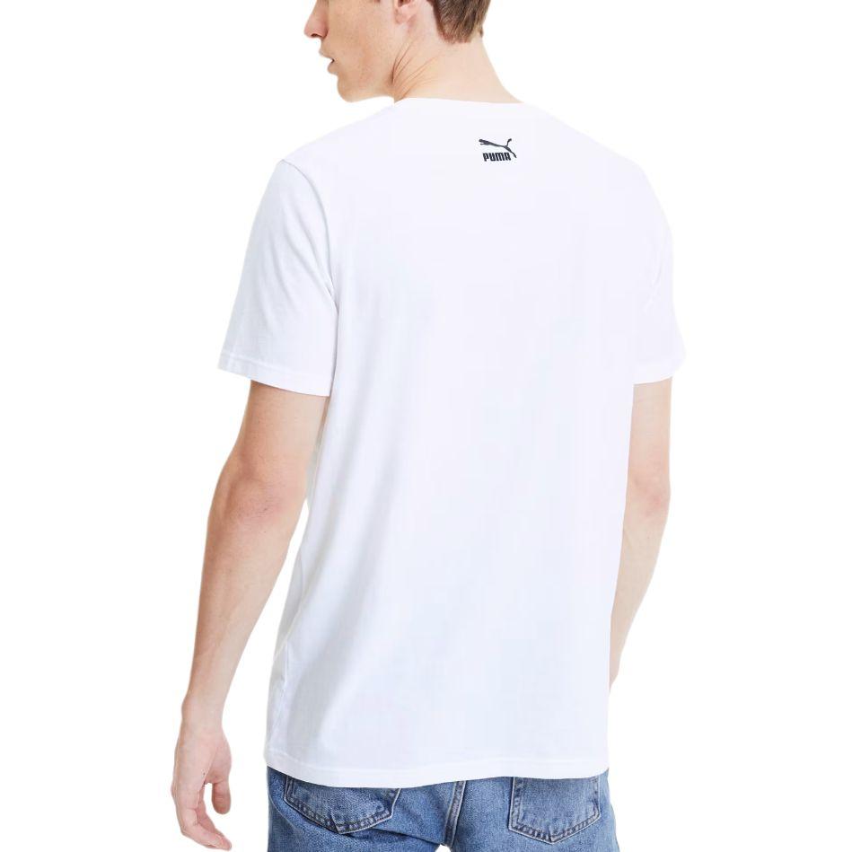 Puma Sports Fitness Round Neck Short Sleeve T-Shirt Men Tops White 598627-02