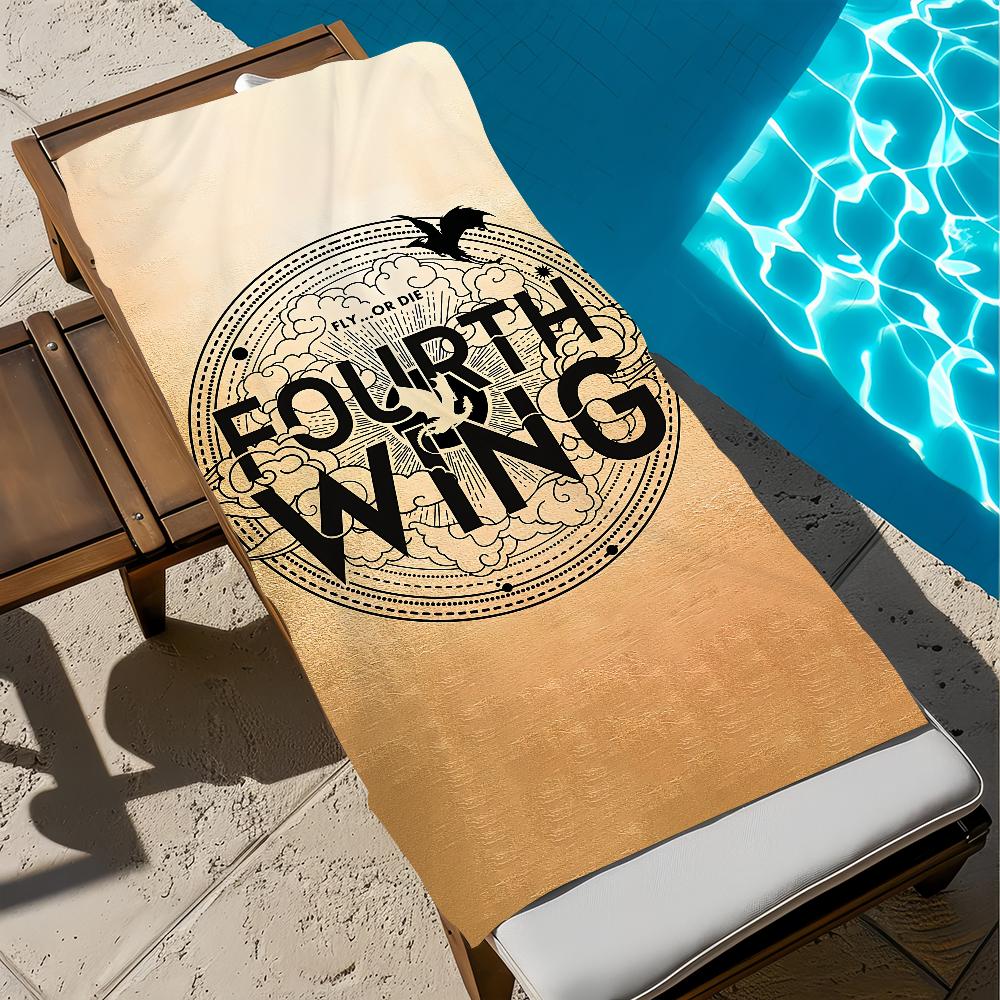 Books F-Fourth Wing Iron F-Flame Towel Beach Quick Dry Soft Pool Towels Gift for Travel Gym Shower Camping sports