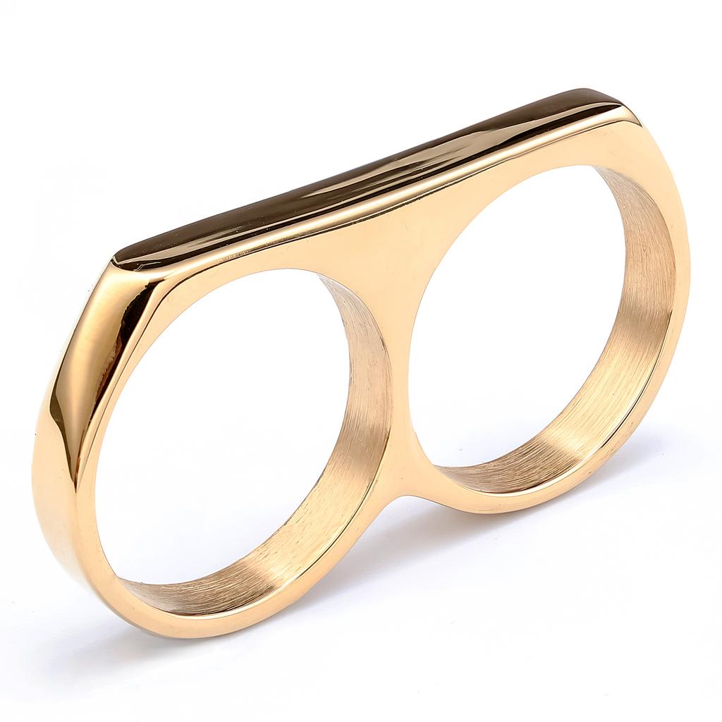 Trend Prosty Pierścionek ze Stali Nierdzewnej Wielokolorowy Opcjonalny Wielorozmiarowy Personalizowana Biżuteria