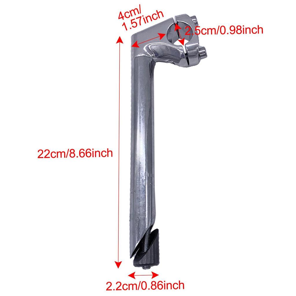 Bike Quill Stem Threaded Gooseneck Beach Women's Cruiser 40mm Stems Repair Component