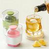 Large Sphere Silicone Ice Mold with Lid Food-Grade Ice Cube Tray for Freezer Press-Type Round Ice Ball Maker for Whiskey Cocktails