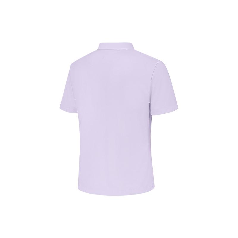 Skechers Basic Sports Series Quick-Dry Moisture-Wicking Breathable Solid Color Short Sleeve Polo Shirt Women tops P226W323-00FW