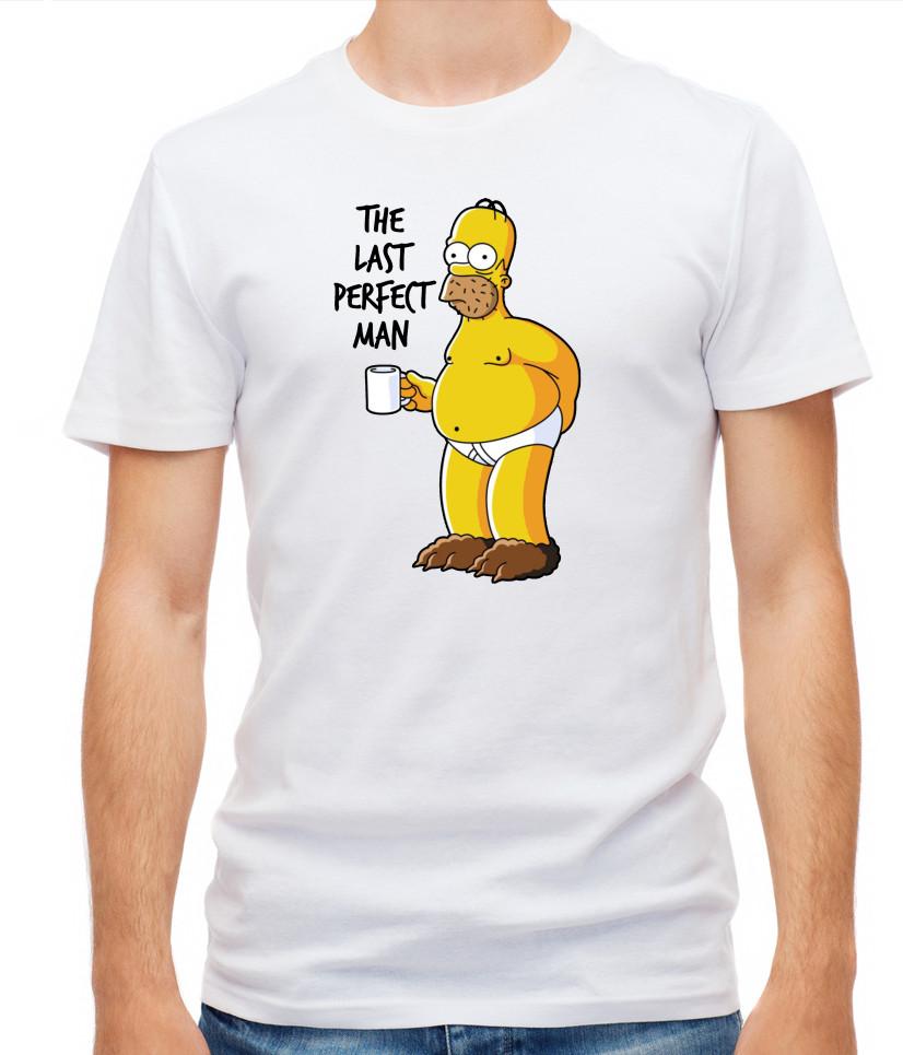 Simpsons characters Homer Simpson Short Sleeve T- Shirt Men G095 M