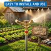 1 2 Zoll Messing Schlagregner mit 360 Grad Automatischer Drehung Langlebige Metall Bewässerungsdüse für Gleichmäßige Gartenbewässerung