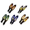 1 Paar Motorrad Blinkergehäuse Motorrad Zweifarbig Fließend Blinker Wasserdicht Universal