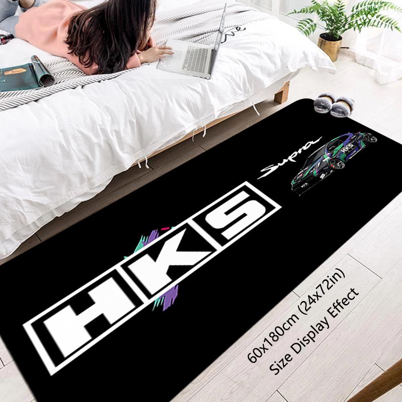 Floor Mat Non-slip Foot Rug for Entryway HKS Power Hallway Carpet Kitchen Water Absorbed Rugs Fluffy Bedside Mats Home Decor