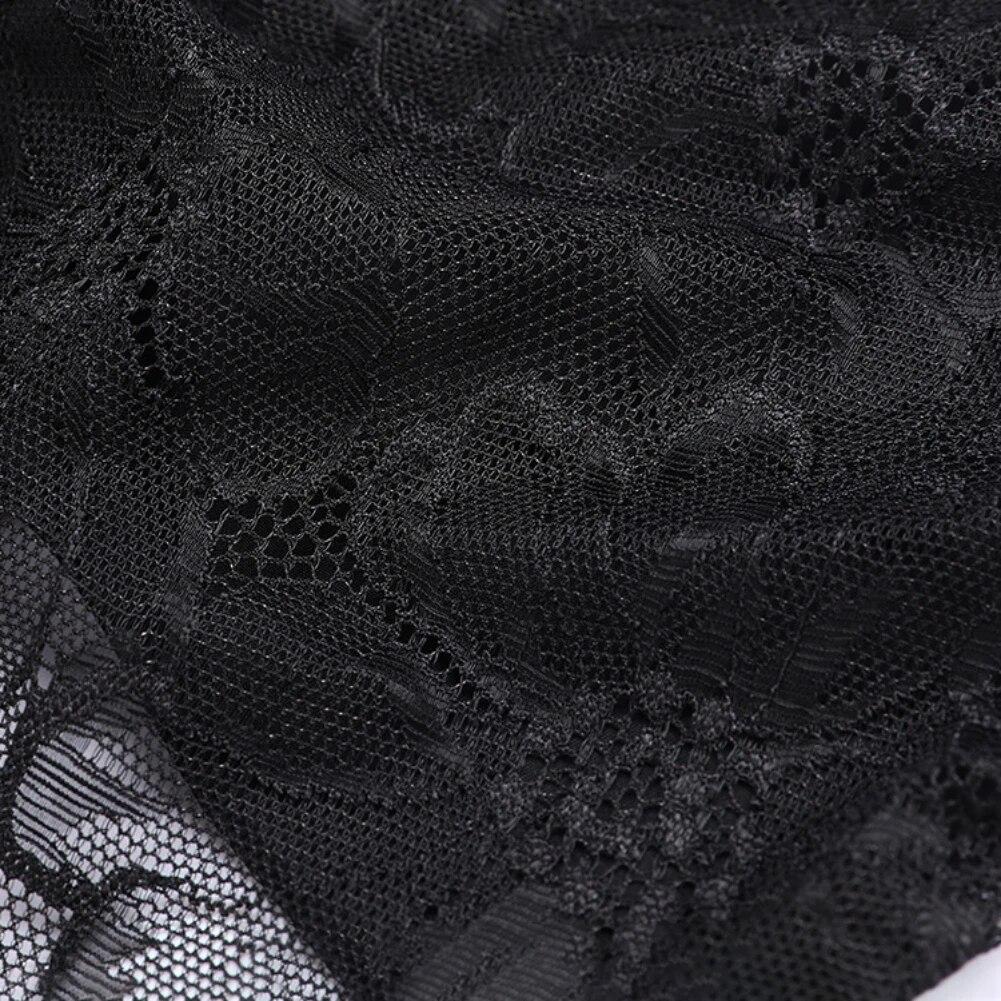 Quatro camadas de roupa íntima menstrual à prova de vazamento para mulheres, calcinha pós-parto com bordado floral de renda macia, calcinha menstrual respirável