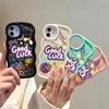 Big Wave Edge Soft silikonový materiál Macaron Pouzdro na telefon Nárazuvzdorné ochranné gumové pouzdro pro iPhone Samsung Huawei Honor Xiaomi Redmi OnePlus Moto
