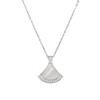 Baojia V Gold Electroplated Mother-of-Pearl Pendant Necklace