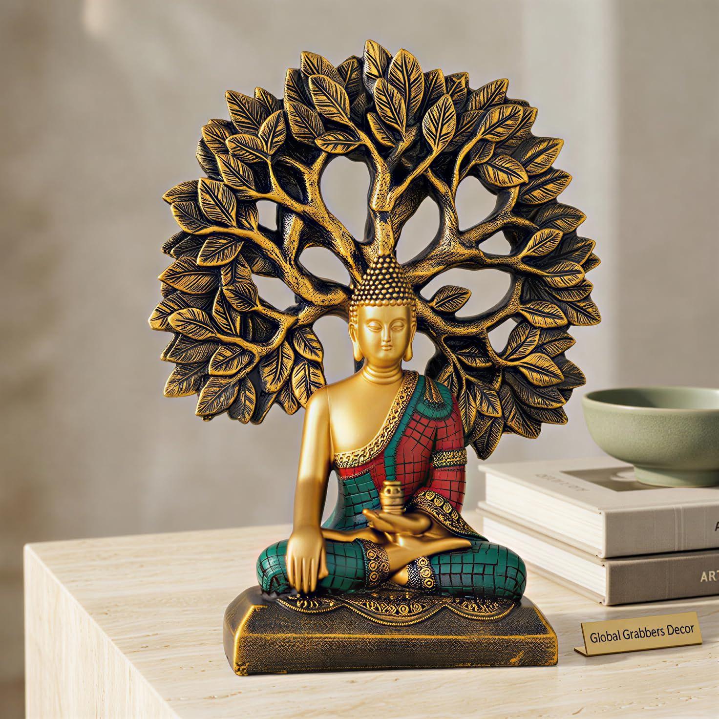 Global Grabbers Buddha Statue Showpiece Idol
