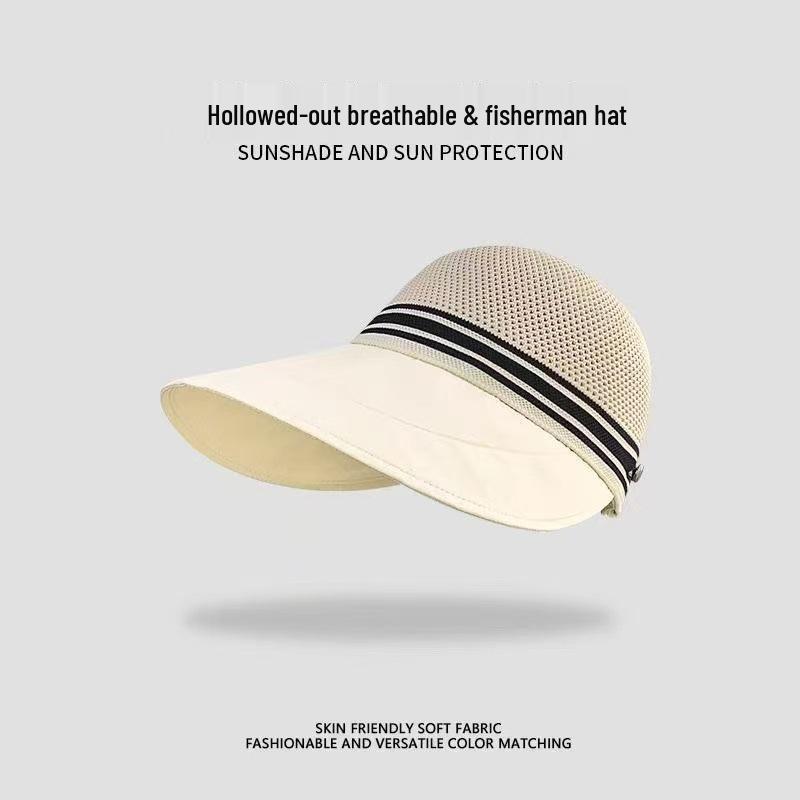 Women's Large Brim Mesh Sun Hat - Breathable UV Protection Baseball Cap for Spring/Summer Outdoor Travel