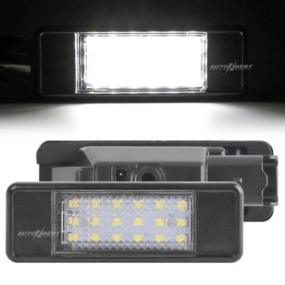 2x Canbus LED License Number Plate Light Xenon White Car Lamp For Citroen C2 C3 C4 C5 C6 C8 For Peugeot 106 1007 307 308 406 407