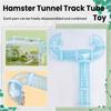 Practical-Hamster Tubes, Adventure External Pipe Set Hamster Cage To Expand Space DIY Creative Connection Tunnel Blue