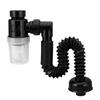 Flexible Drain Pipe Wash Basin Pipe Sink Sewer Drain Pipe Tube Anti Odor Drain Hose Extension Tube For Kitchen Cabinet Bathroom