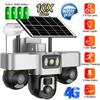 Cámara Solar 4G V380 PRO 3 PTZs Cámaras de Seguridad Inalámbricas Batería Incorporada 8000mAh IP CCTV Hogar Inteligente Rotación PTZ 360 Vigilancia por Video