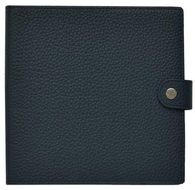 Quo Vadis Notizbuch Echtlederbezug Taurillon 16x16cm Marine qv16x1620ma (Rindsleder)