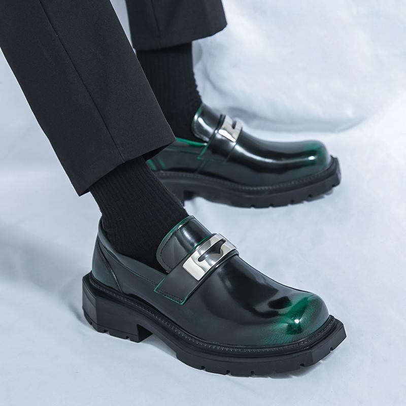 Fashion Business Men Loafers Men Thick Soled Breathable Comfortable Elegant Fashionable Leather Shoes British Business Shoes Size 38-45