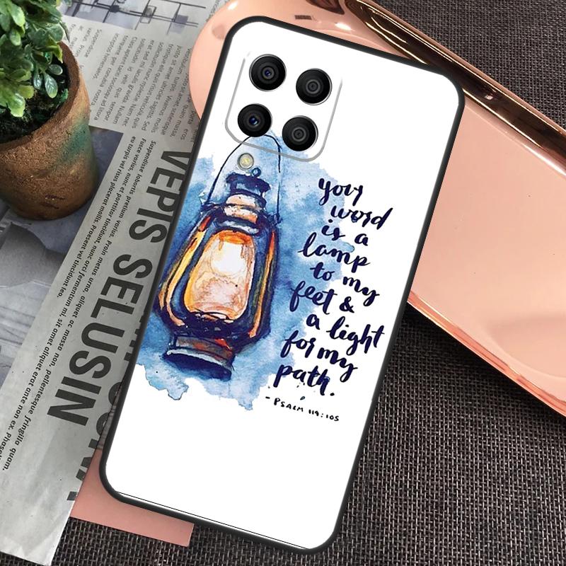 Bible Philippians Jesus Christ Verse Case For Samsung Galaxy M15 M55 M13 M23 M33 M53 M31 M51 M14 M34 M54 M20 M30s M12 M32 M52