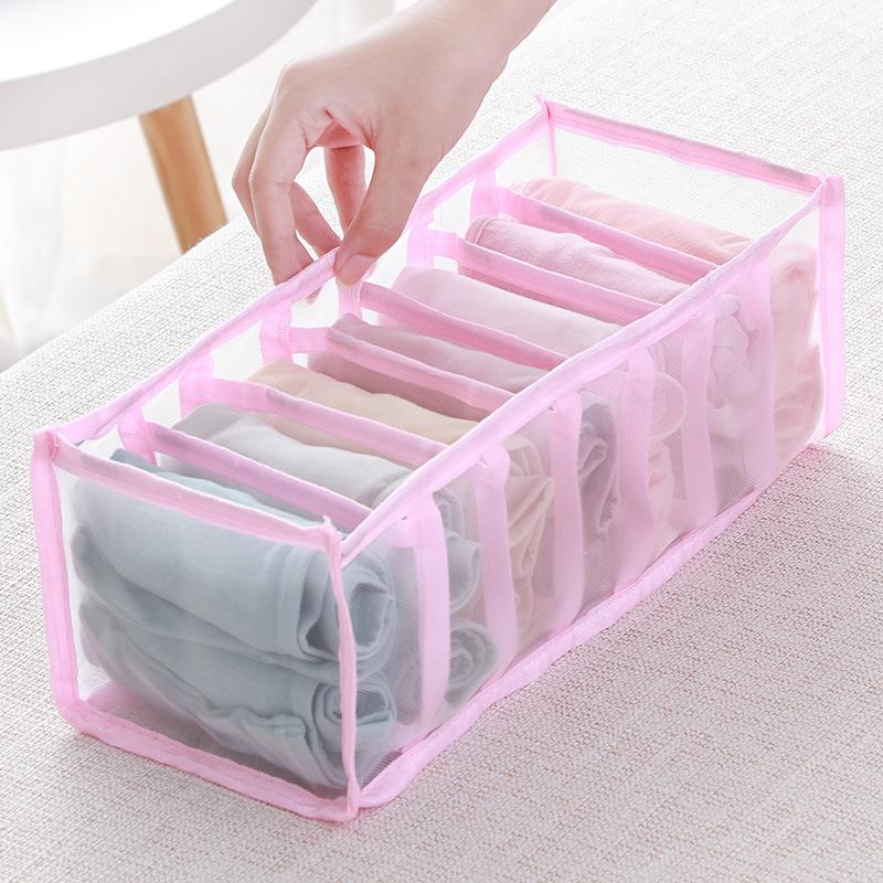 Transparent Mesh Wardrobe Organizer Box for Jeans and Clothes
