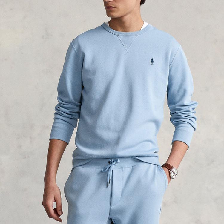 Polo Ralph Lauren Ss22 Crew Neck Sports Sweatshirt Men Sweatshirt Light-Blue MNPOKNI16821860-400