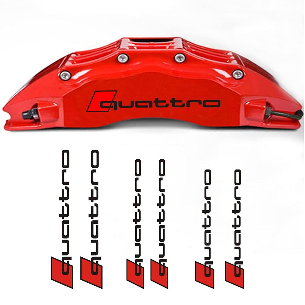 Bokos Car Brake Caliper Sticker Brake Caliper Cover Sticker Heat Resistant Universal (Q, Black)