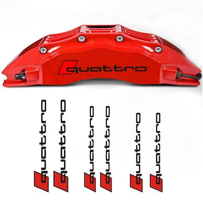 Bokos Car Brake Caliper Sticker Brake Caliper Cover Sticker Heat Resistant Universal (Q, Black)