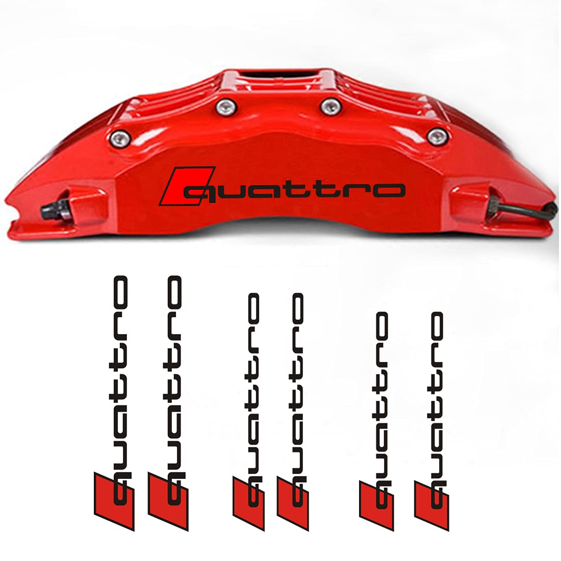 

Bokos Наклейка на суппорт тормоза Наклейка-крышка суппорта тормоза Термостойкая Универсальная (В, Черный) Q чёрный