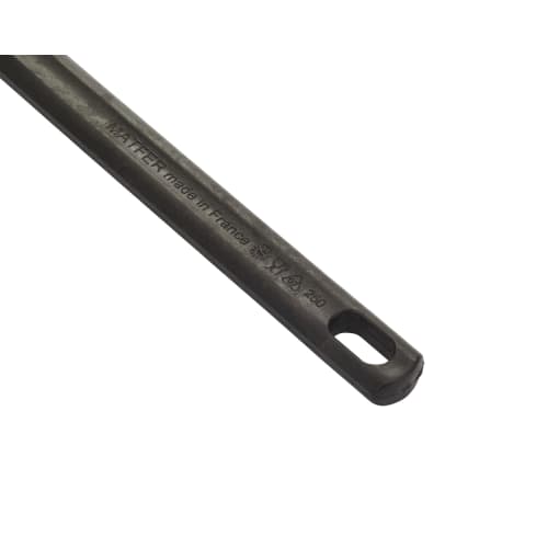 MATFER Heat-Resistant Spatula 113724, Silicone Rubber Spatula with Exoglass Handle, Made in France, BSP5901