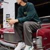 Li-Ning BadFive Logo Loose Fit Sweatpants 'Brown' Men's AKLS643-3