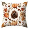 Home Decor Fall-Themed Pumpkins And Nature Cushion Covers Pattern Cushion Cover Suitable For Sofa Bedroom Car Pillow Cover