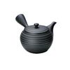 Tokoname Ware 3-235 Horyu 20-inch Black Clay Round Thousand-Tier Deep Steam Teapot AM-T120