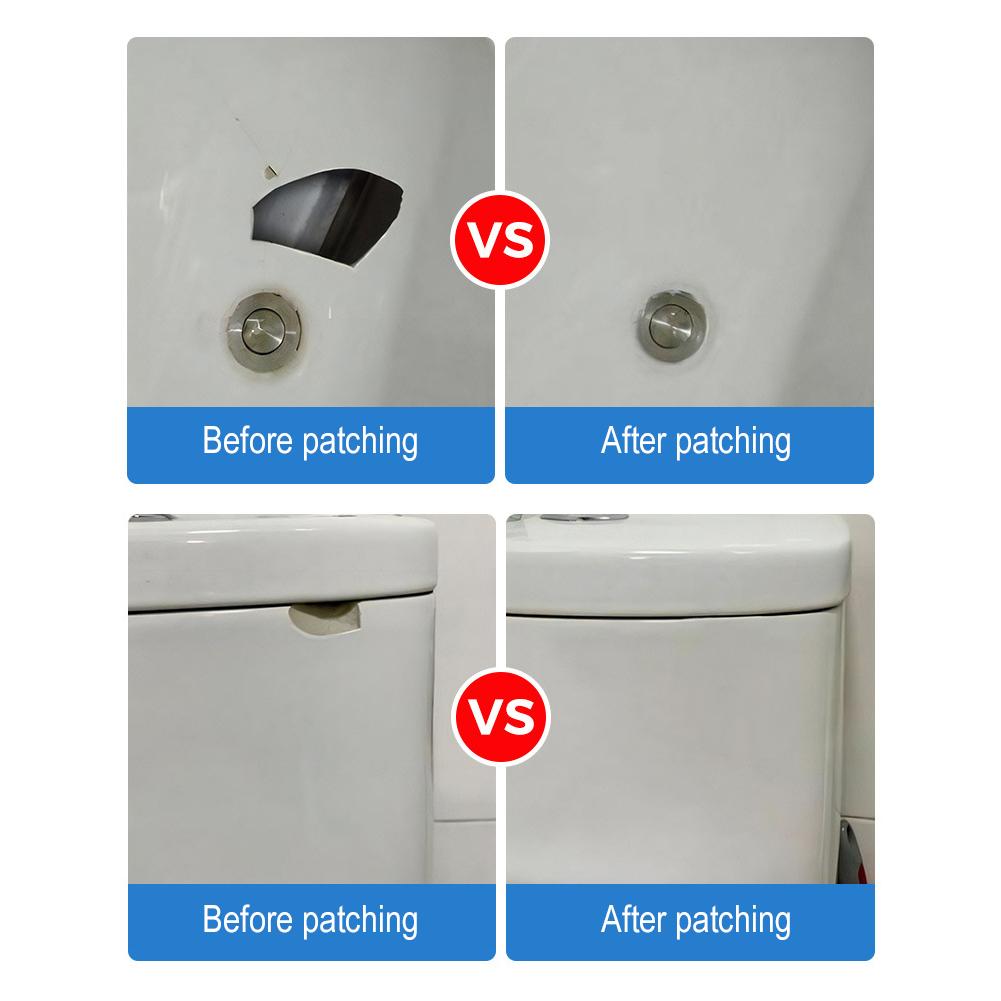 Tile Ceramic Glaze Repair Paste Fix Tub Chips Sink Cracks With Super Adhesion For Porcelain Ceramic Enamel Repair Paste Adhesive