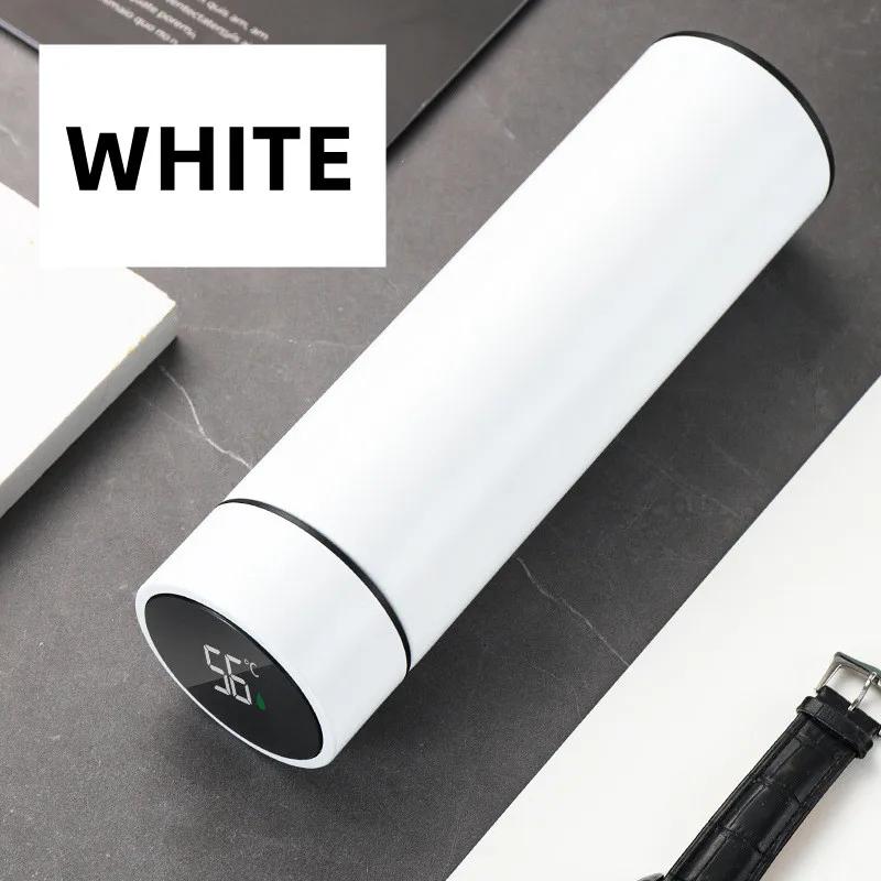 500ml Smart Temperature Display Thermos Cup Cute Children's Student Water Bottle Coffee Mug Stainless Steel Portable Drinkware