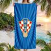 Kroatische Fußballnationalmannschaft Strandtuch Weiches Mikrofaser-Sommertuch Schnelltrocknendes Saugfähiges Handtuch für Strand Schwimmbad Reisen