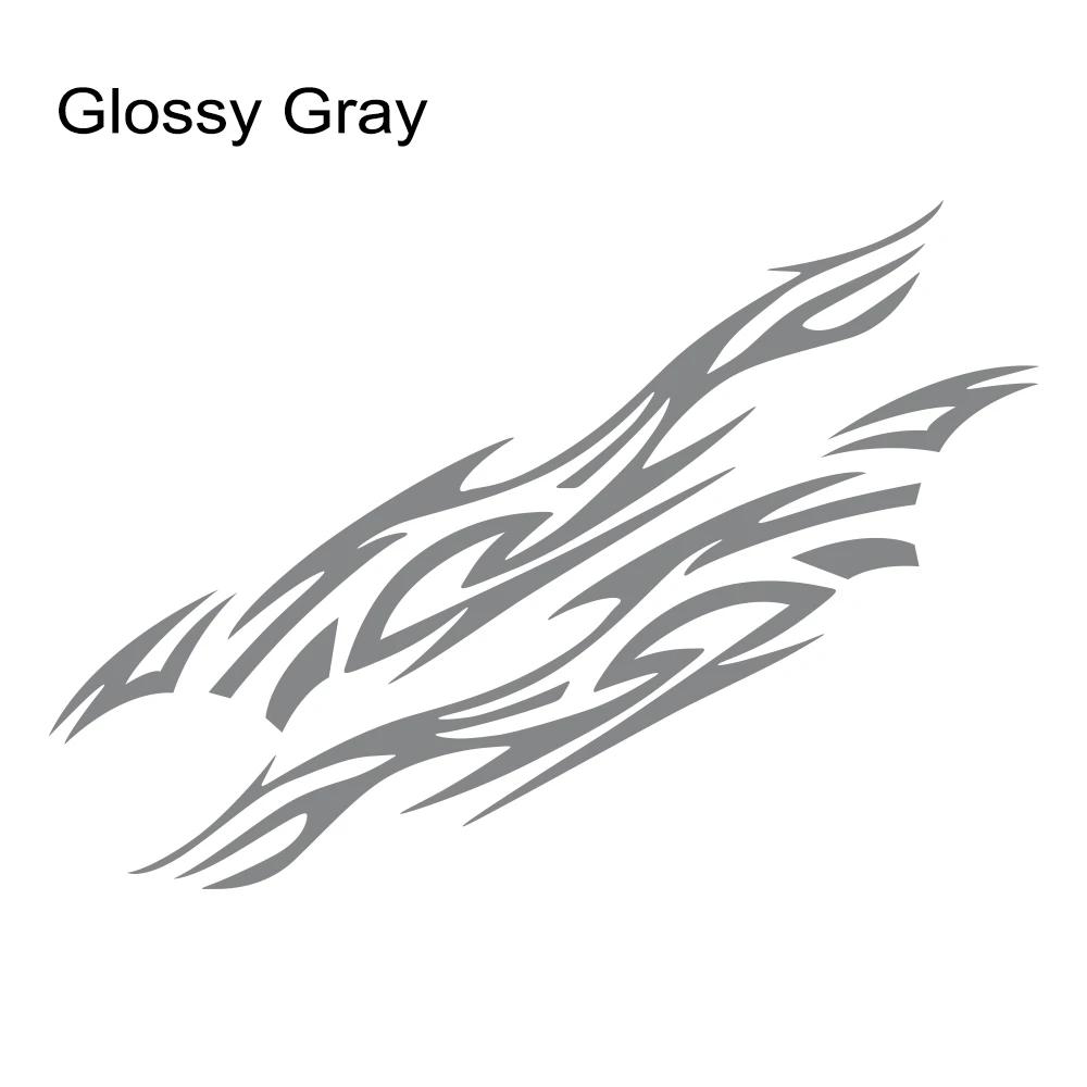 2pcs Fashion Car Stickers Flames Flaming Auto Body Sticker Stripe Car Door Decals Waterproof Decor Covers Protector Accessories